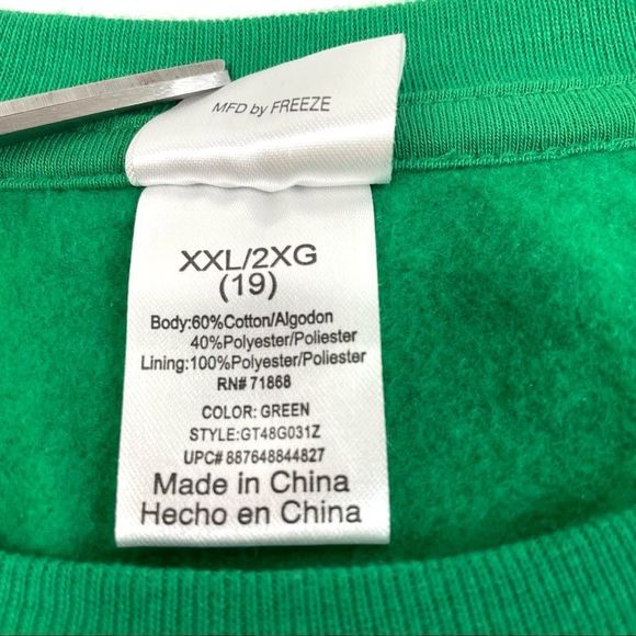 Fa La La Green Light Up Ugly Christmas Sweater - Picture 9 of 9